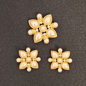 Vintage Jesara Jewlery - Brooch And Earring Set